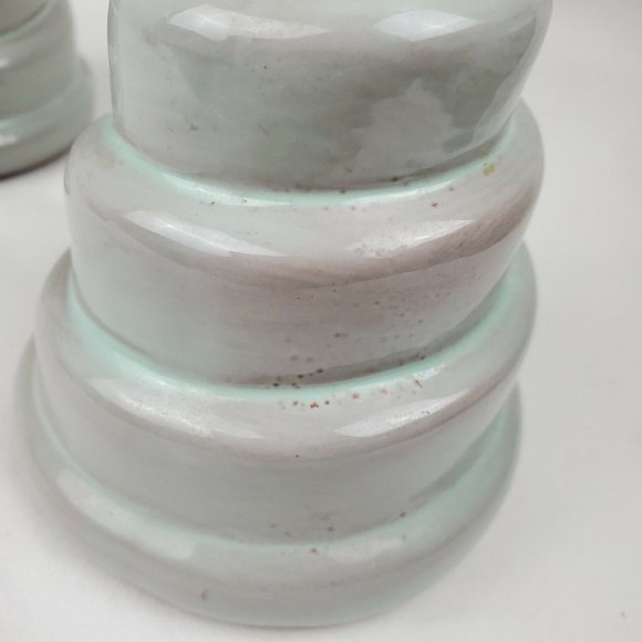 2 Butter and Toast Pottery Vintage Candlesticks Ho - Picture 4 of 11